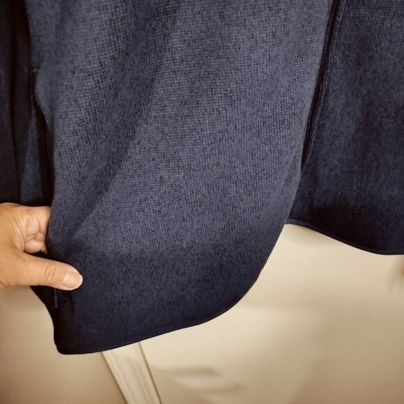 M885)The North Face Summit Navy Standard Fit Big Man Zip Up Fleece Jacket 5X - Picture 6 of 12